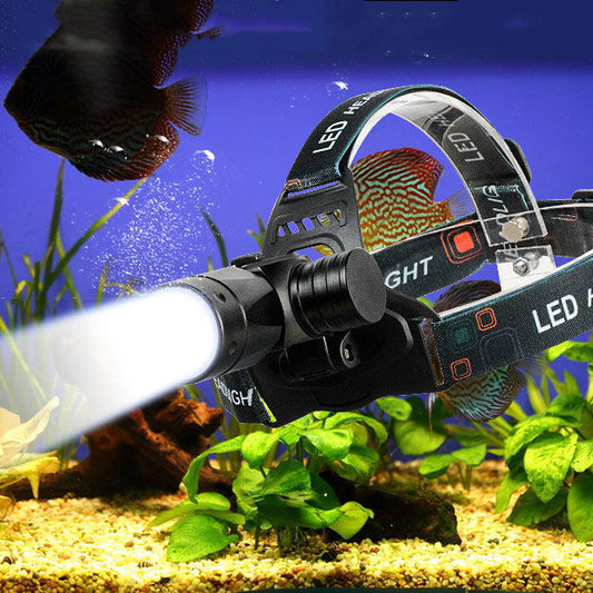 Lampe Frontale de Plongée CREE L2 – Éclairage Puissant Rechargeable